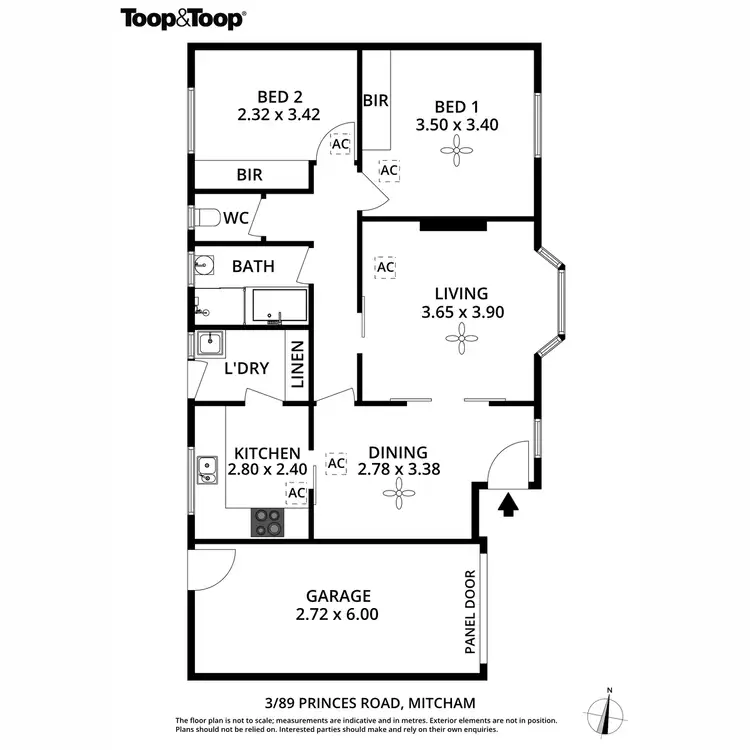 Floorplan of Homely unit listing, 3/89 Princes Road, Mitcham SA 5062