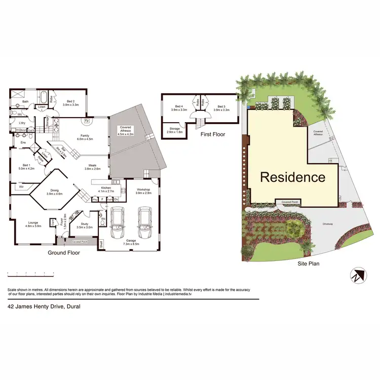 Floorplan of Homely house listing, 42 James Henty Drive, Dural NSW 2158