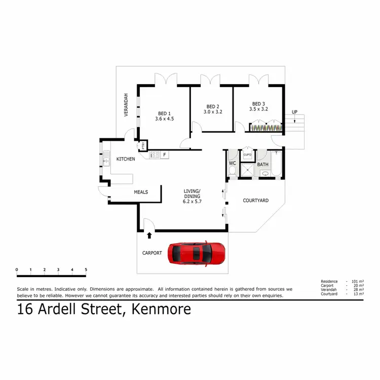Floorplan of Homely house listing, Lot 2, 16 Ardell Street, Kenmore QLD 4069