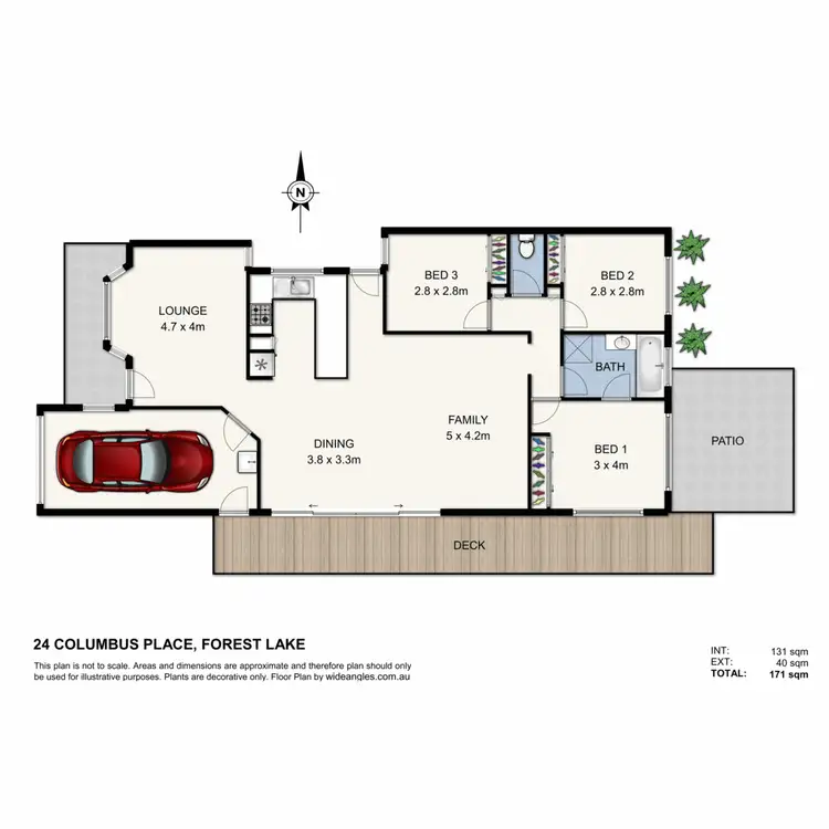 Floorplan of Homely house listing, 24 Columbus Place, Forest Lake QLD 4078