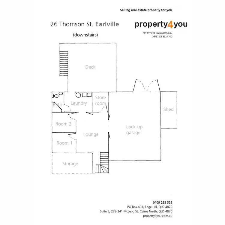 Floorplan of Homely house listing, 26 Thomson Street, Earlville QLD 4870