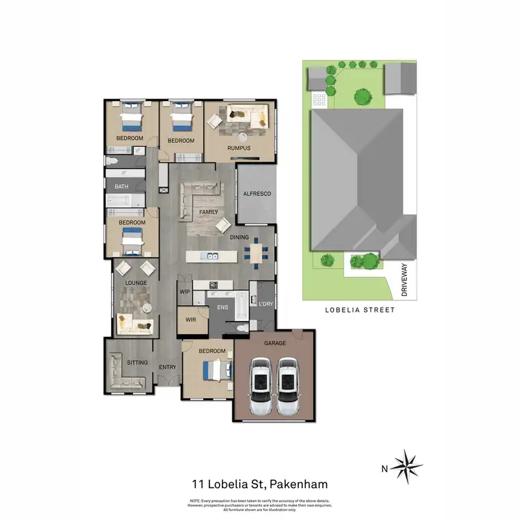 Floorplan of Homely house listing, 11 Lobelia Street, Pakenham VIC 3810