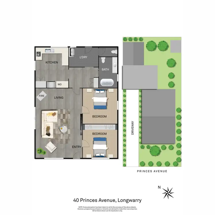 Floorplan of Homely house listing, 40 Princes Avenue, Longwarry VIC 3816