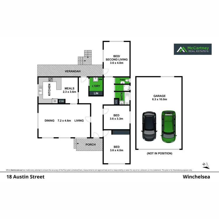 Floorplan of Homely house listing, 18 Austin Street, Winchelsea VIC 3241