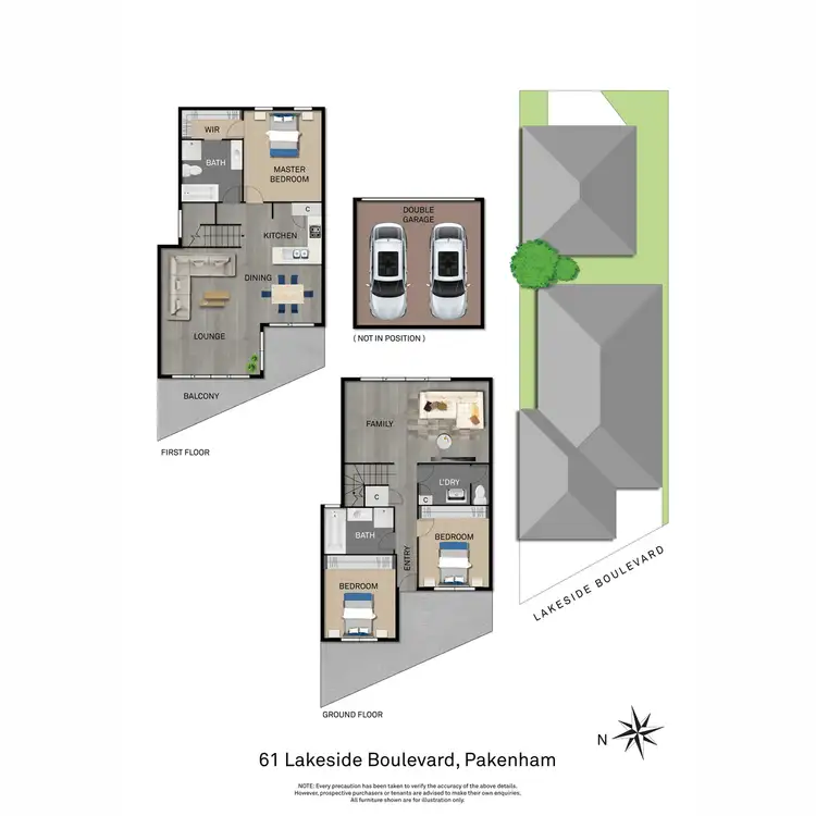 Floorplan of Homely house listing, 61 Lakeside Boulevard, Pakenham VIC 3810