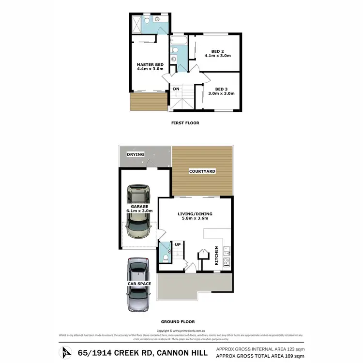 Floorplan of Homely townhouse listing, 65/1914 Creek Road, Cannon Hill QLD 4170