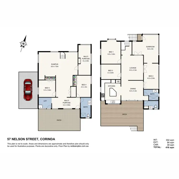 Floorplan of Homely house listing, 57 Nelson Street, Corinda QLD 4075