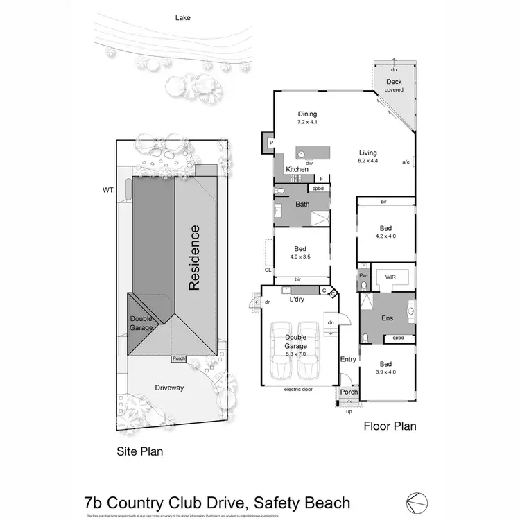 Floorplan of Homely house listing, 7b Country Club Drive, Safety Beach VIC 3936