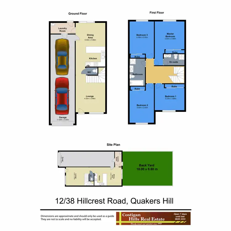 Floorplan of Homely townhouse listing, 12/38 Hillcrest Road, Quakers Hill NSW 2763