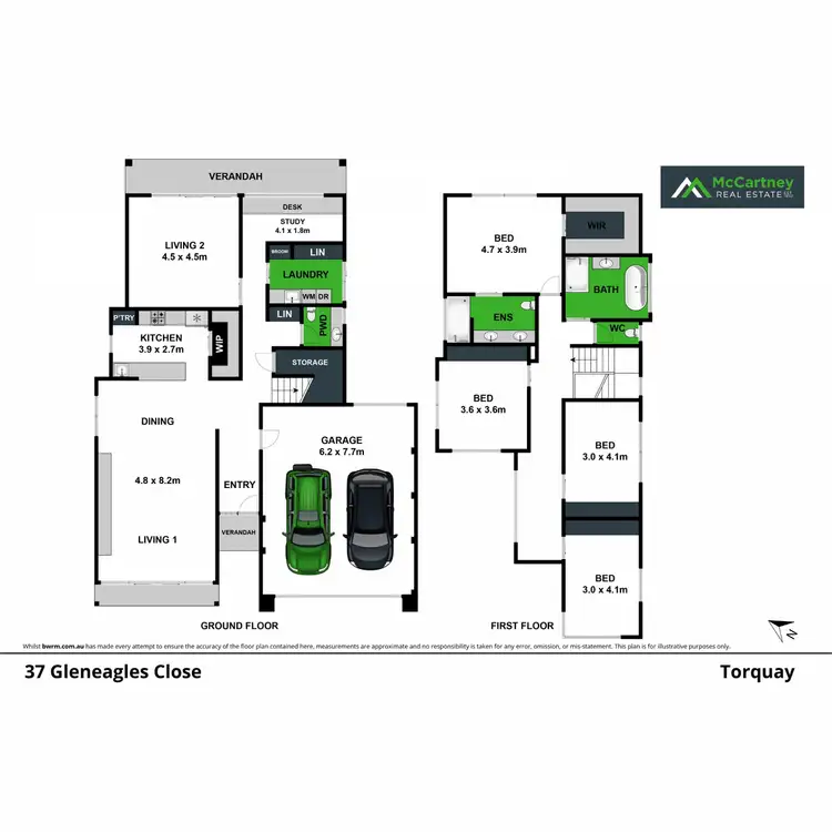 Floorplan of Homely house listing, 37 Gleneagles Close, Torquay VIC 3228