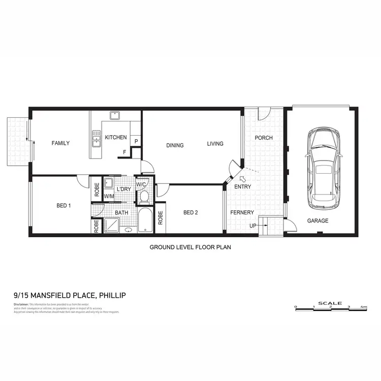 Floorplan of Homely townhouse listing, 9/15 Mansfield Place, Phillip ACT 2606