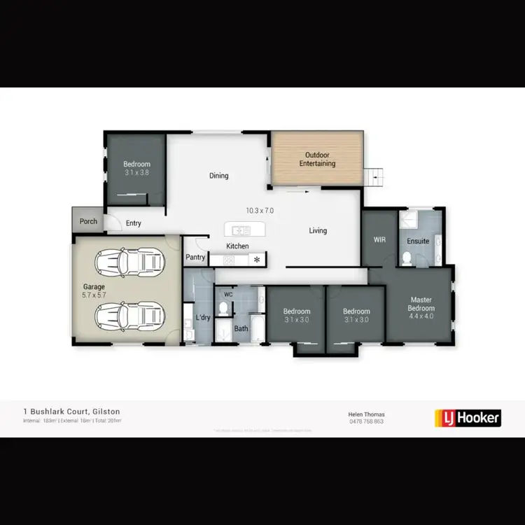 Floorplan of Homely house listing, 1 Bushlark Court, Gilston QLD 4211
