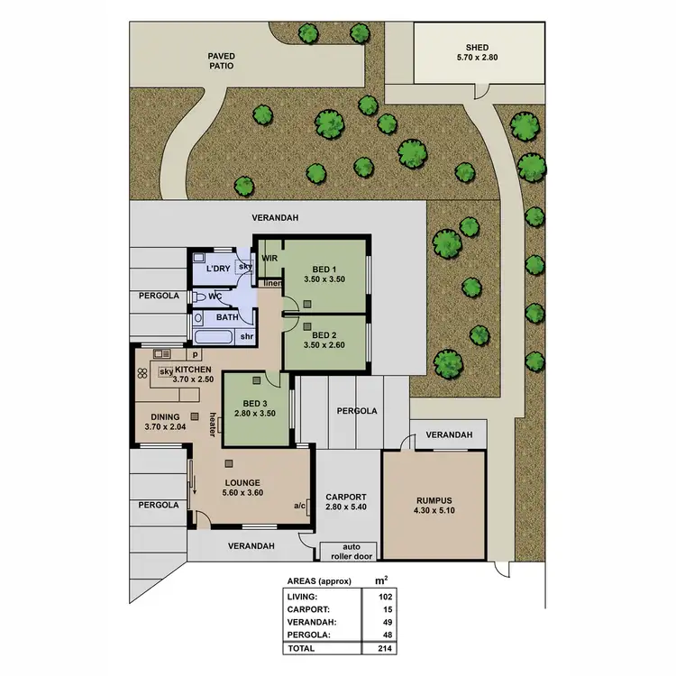 Floorplan of Homely house listing, 10 Courtyard Place, Wynn Vale SA 5127