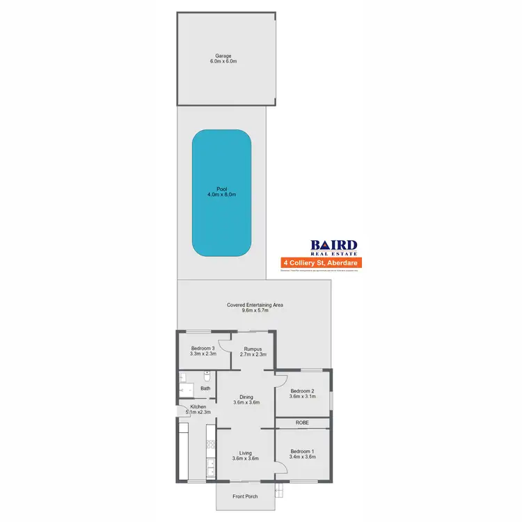 Floorplan of Homely house listing, 4 Colliery Street, Aberdare NSW 2325