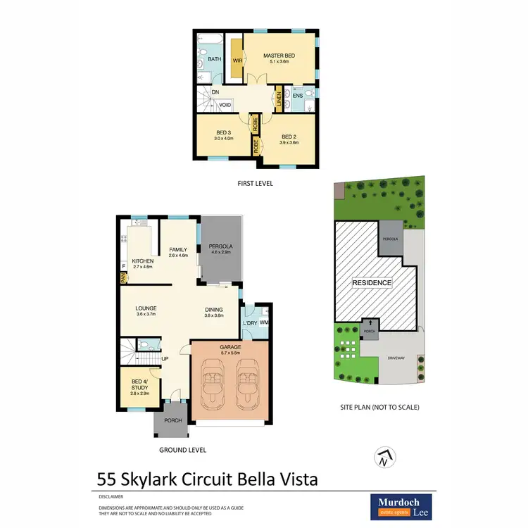 Floorplan of Homely house listing, 55 Skylark Circuit, Bella Vista NSW 2153