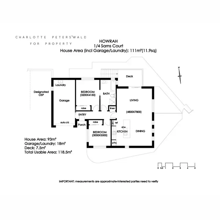 Floorplan of Homely unit listing, 1/4 Sams Court, Howrah TAS 7018