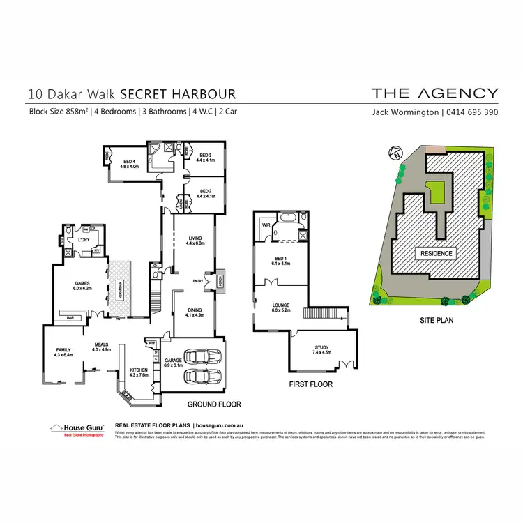 Floorplan of Homely house listing, 10 Dakar Walk, Secret Harbour WA 6173