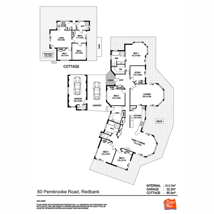Floorplan of Homely rural property listing, 80 Pembrooke Road, Redbank NSW 2446