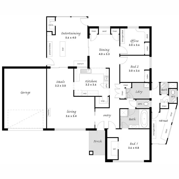 Floorplan of Homely house listing, 19 Ridley Crescent, Port Lincoln SA 5606