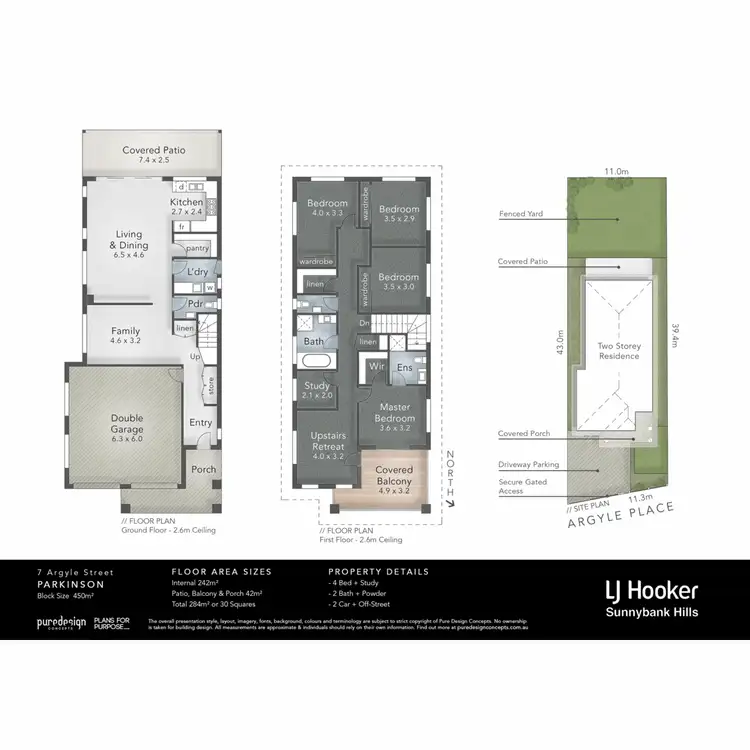 Floorplan of Homely house listing, 7 Argyle Place, Parkinson QLD 4115
