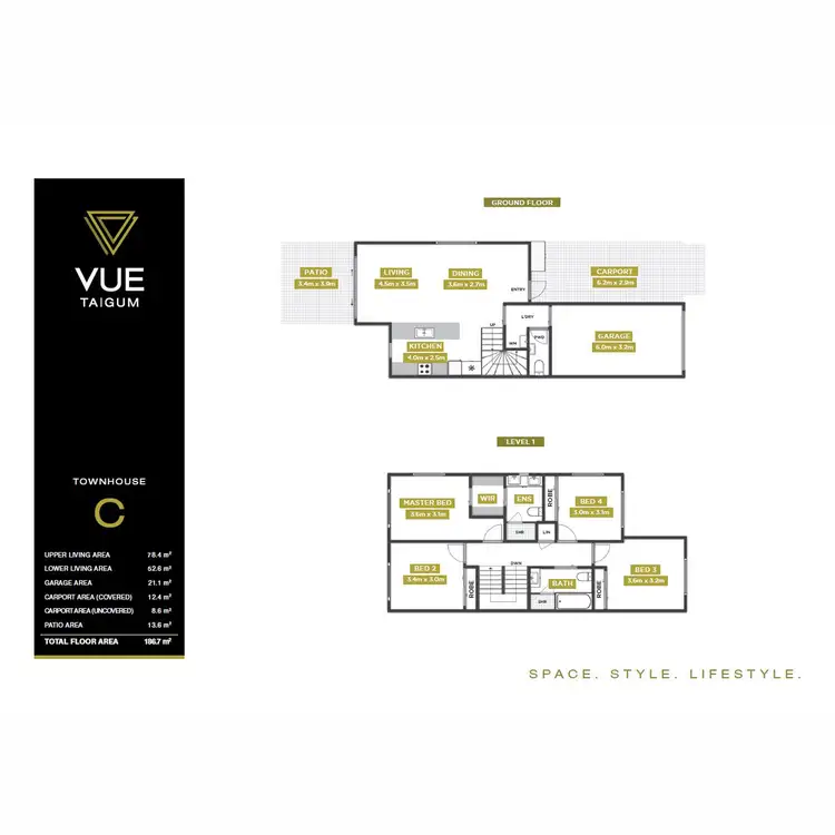 Floorplan of Homely townhouse listing, 42 Abbeywood Street, Taigum QLD 4018