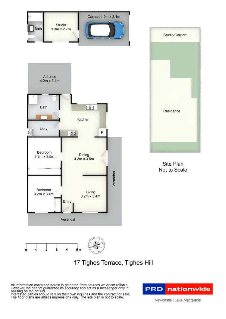 Floorplan of Homely house listing, 17 Tighes Terrace, Tighes Hill NSW 2297