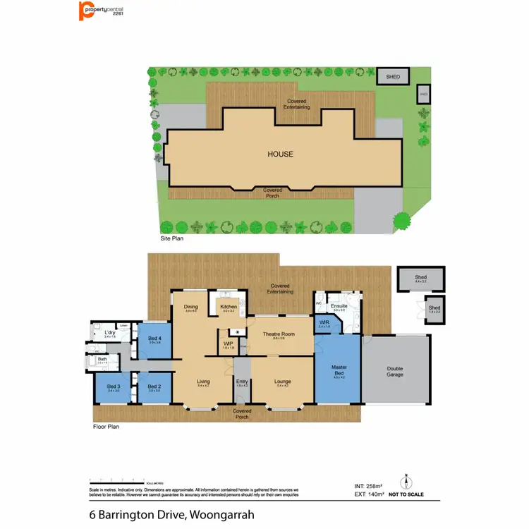 Floorplan of Homely house listing, 6 Barrington Drive, Woongarrah NSW 2259