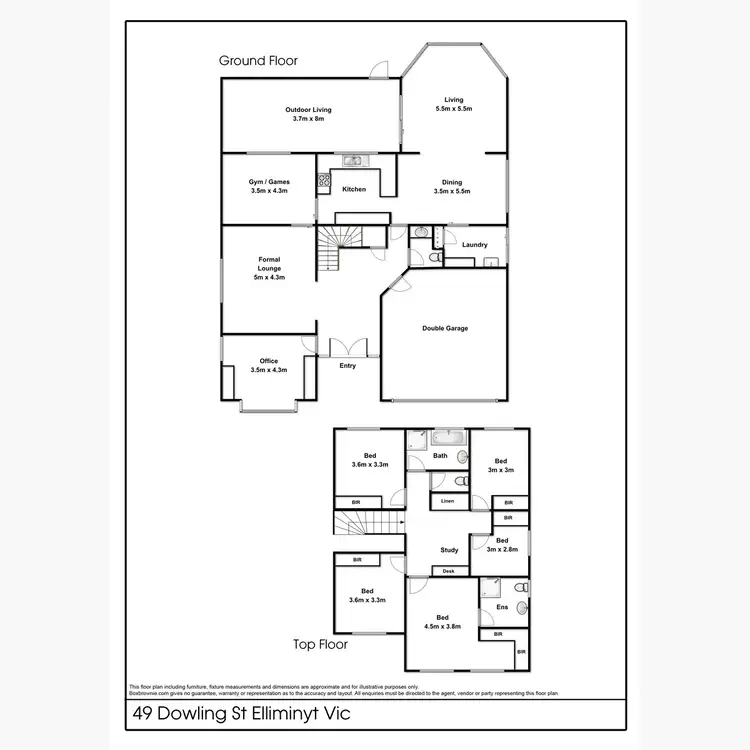 Floorplan of Homely house listing, 49 Dowling Street, Elliminyt VIC 3250