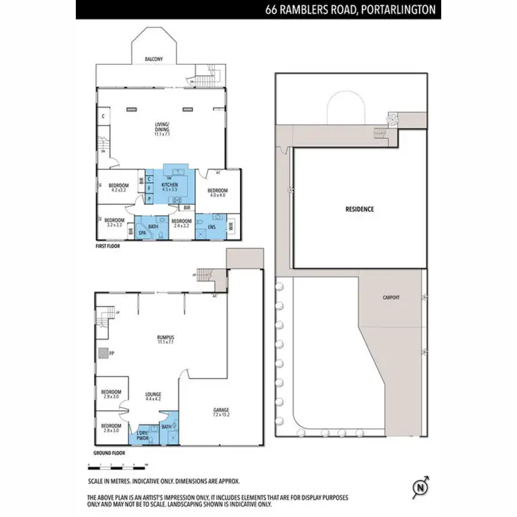 Floorplan of Homely house listing, 66 Ramblers Road, Portarlington VIC 3223