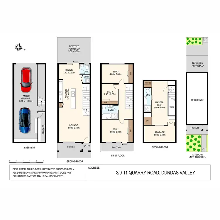 Floorplan of Homely townhouse listing, 3/9 Quarry Road, Dundas Valley NSW 2117