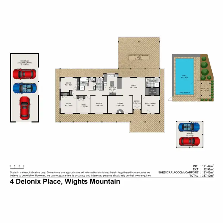 Floorplan of Homely house listing, 4 Delonix Place, Wights Mountain QLD 4520