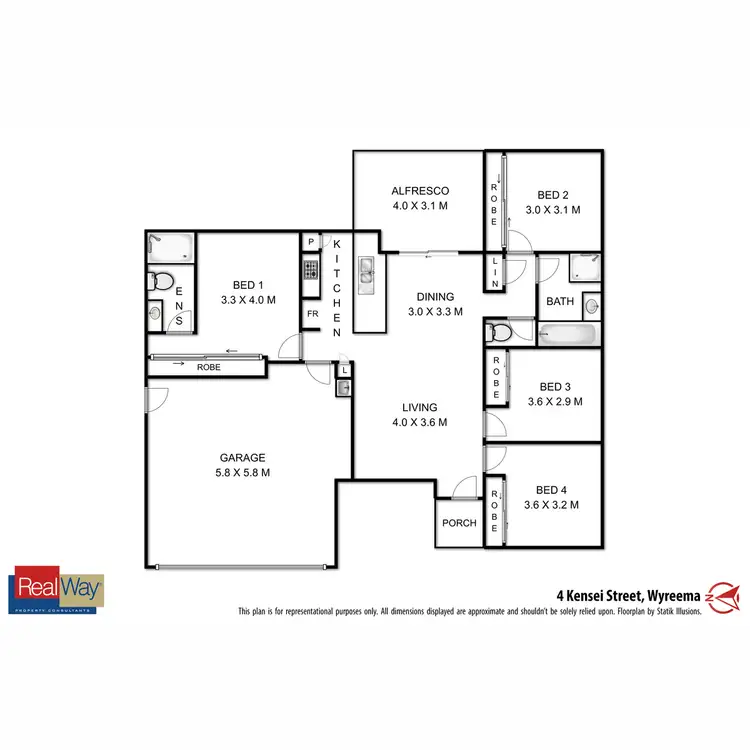 Floorplan of Homely house listing, 4 Kensei Street, Wyreema QLD 4352