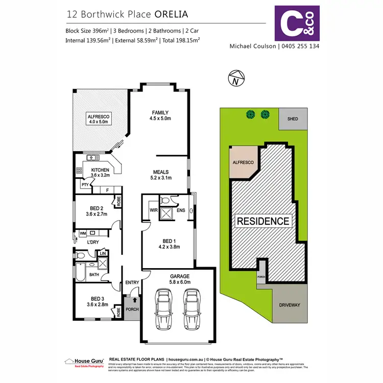 Floorplan of Homely house listing, 12 Borthwick Place, Orelia WA 6167