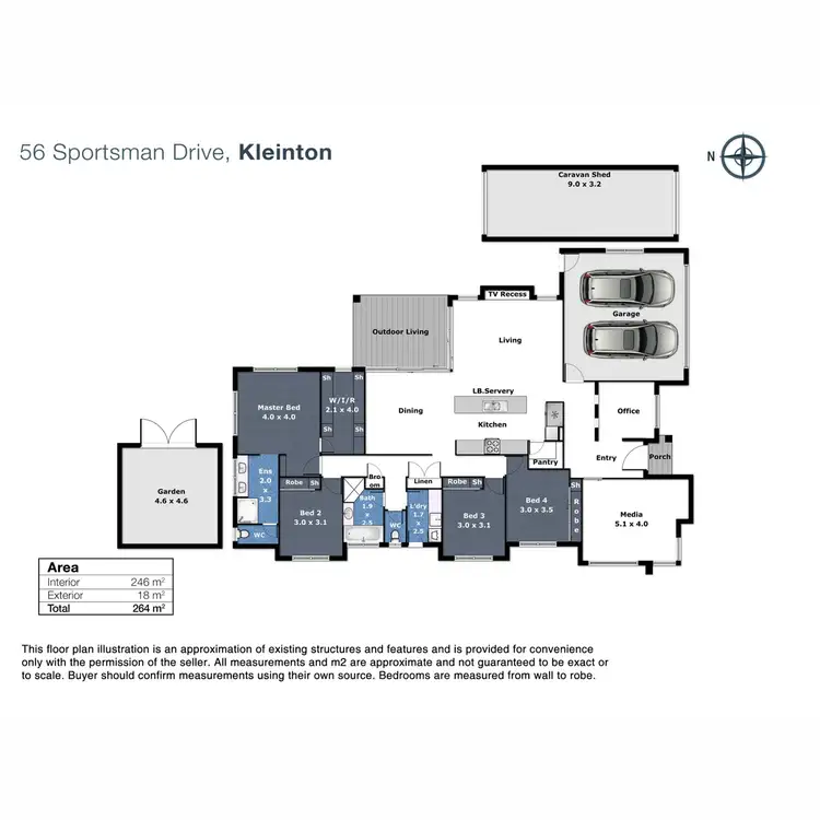Floorplan of Homely house listing, 56 Sportsman Drive, Kleinton QLD 4352