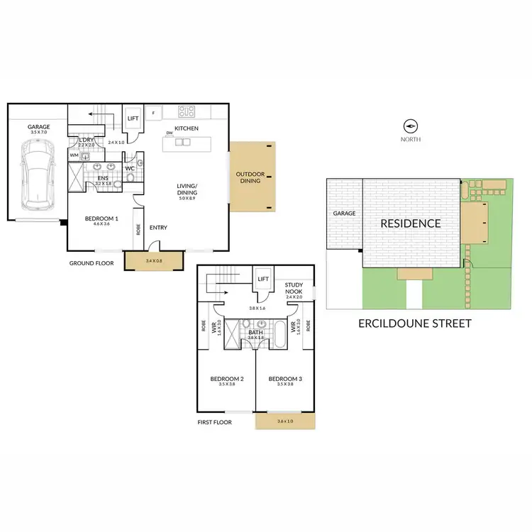 Floorplan of Homely house listing, 5 Ercildoune Street, Caulfield North VIC 3161