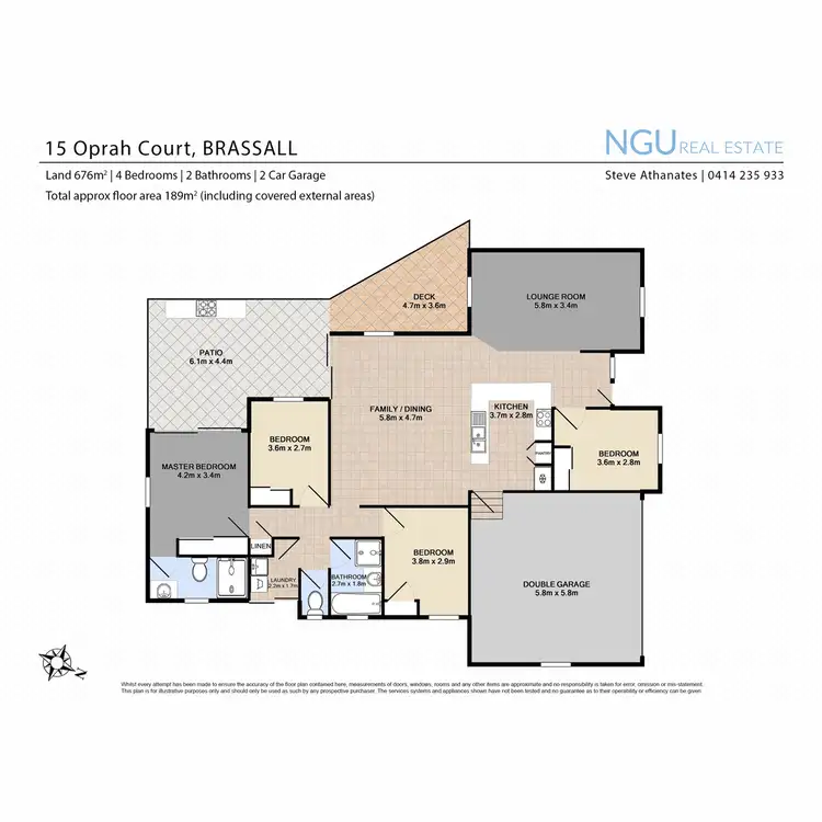 Floorplan of Homely house listing, 15 Oprah Court, Brassall QLD 4305
