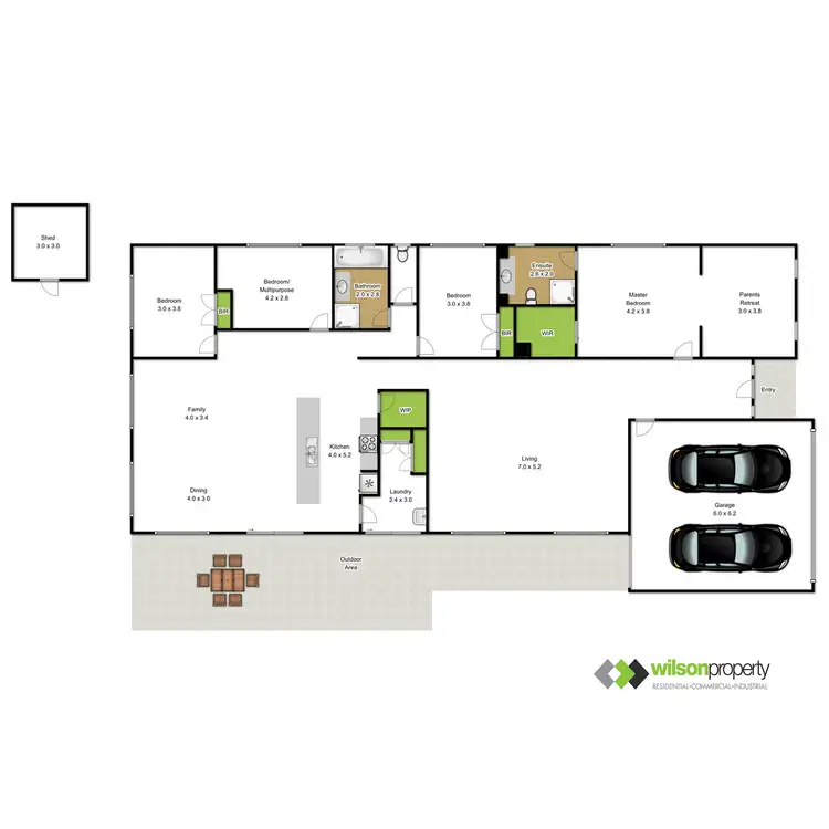 Floorplan of Homely house listing, 9 Wyndham Court, Traralgon VIC 3844