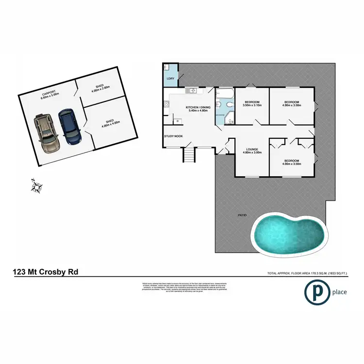Floorplan of Homely house listing, 123 Mount Crosby Road, Anstead QLD 4070