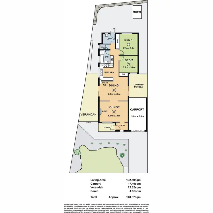 Floorplan of Homely house listing, 1/9 Warne Street, Redwood Park SA 5097