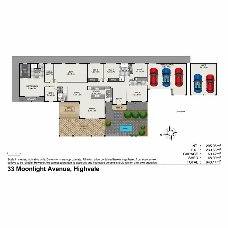 Floorplan of Homely house listing, 33 Moonlight Avenue, Highvale QLD 4520