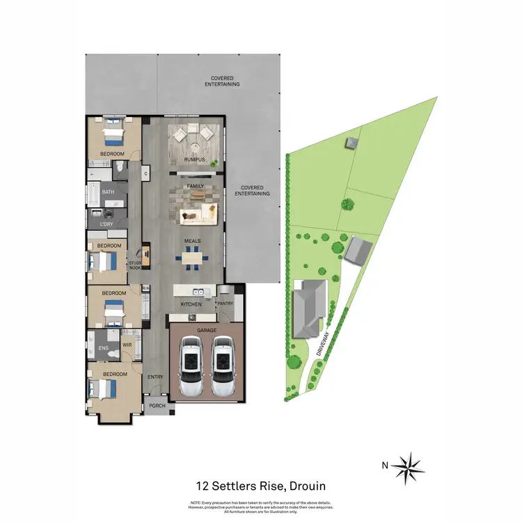 Floorplan of Homely house listing, 12 Settlers Rise, Drouin VIC 3818