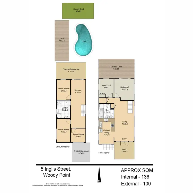 Floorplan of Homely house listing, 5 Inglis Street, Woody Point QLD 4019