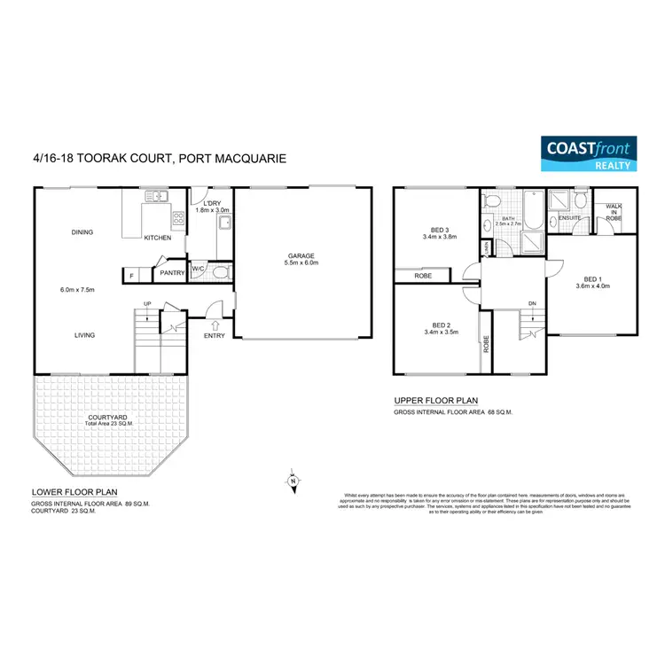 Floorplan of Homely townhouse listing, 4/16-18 Toorak Court, Port Macquarie NSW 2444
