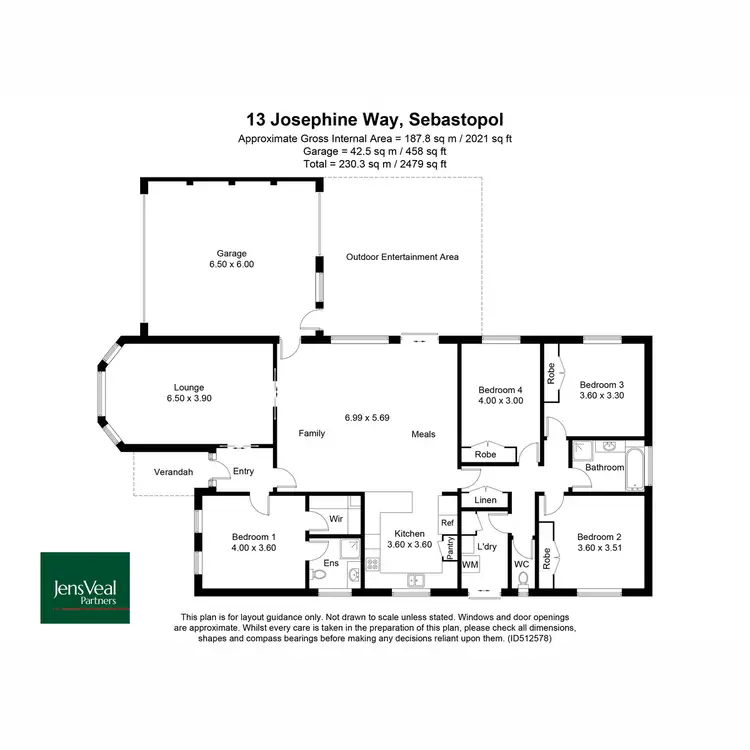 Floorplan of Homely house listing, 13 Josephine Way, Sebastopol VIC 3356