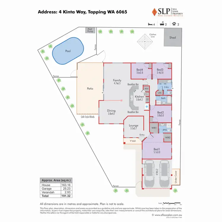 Floorplan of Homely house listing, 4 Kinta Way, Tapping WA 6065