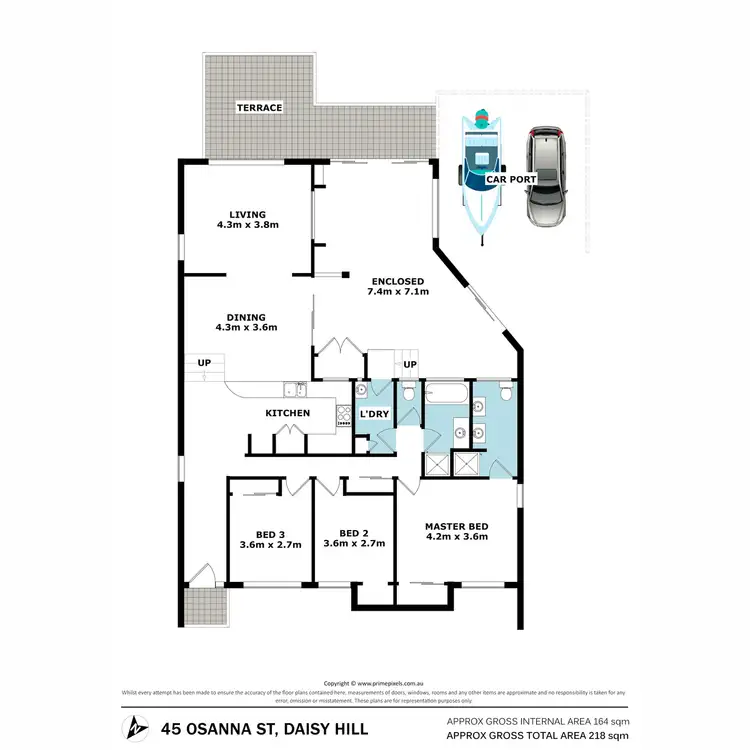 Floorplan of Homely house listing, 45 Osanna Street, Daisy Hill QLD 4127