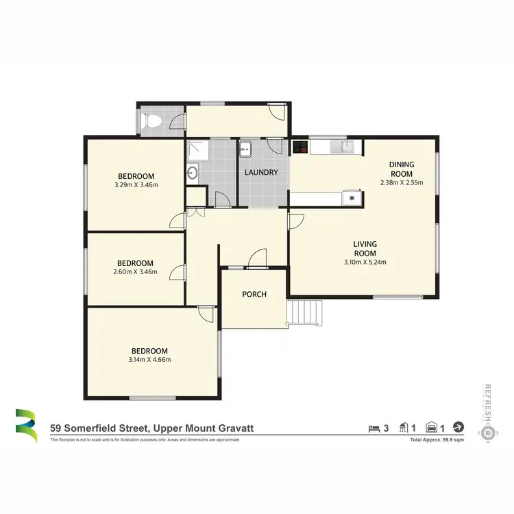 Floorplan of Homely house listing, 59 Somerfield Street, Upper Mount Gravatt QLD 4122