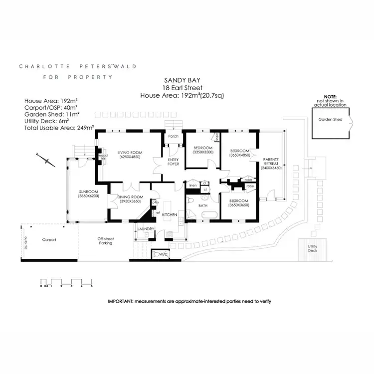 Floorplan of Homely house listing, 18 Earl Street, Sandy Bay TAS 7005