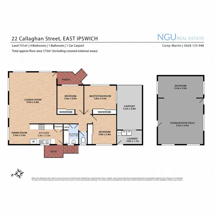Floorplan of Homely house listing, 22 Callaghan Street, East Ipswich QLD 4305