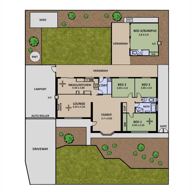 Floorplan of Homely house listing, 26 Karingal Crescent, Salisbury Park SA 5109